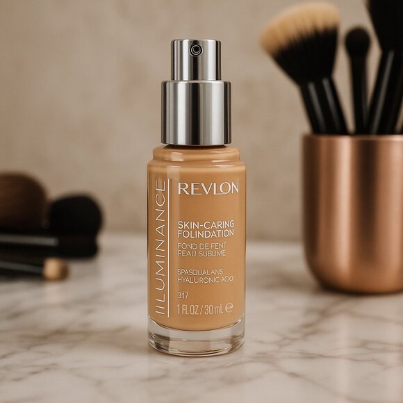 Revlon Illuminance Skin-Caring Foundation 317 Tan Sand 1 fl oz – New Sealed - Picture 1 of 12